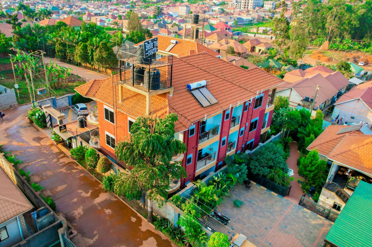 Aerial view of Belle Vie Courts in Nalumunye