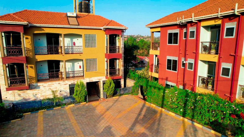 The courtyard and guest wings